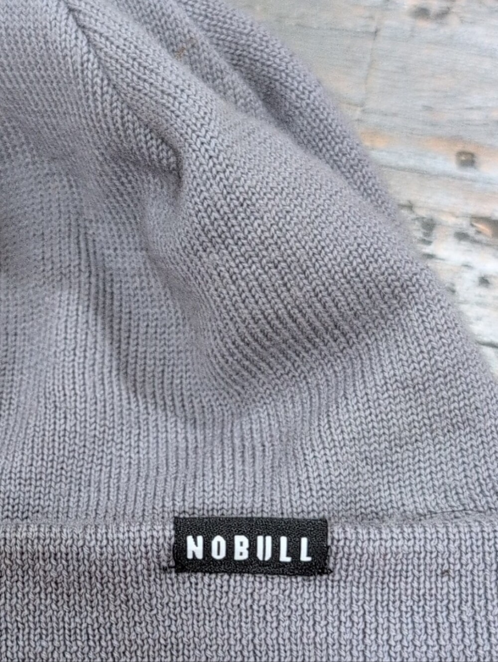 NOBULL Gray Knit Wool Beanie